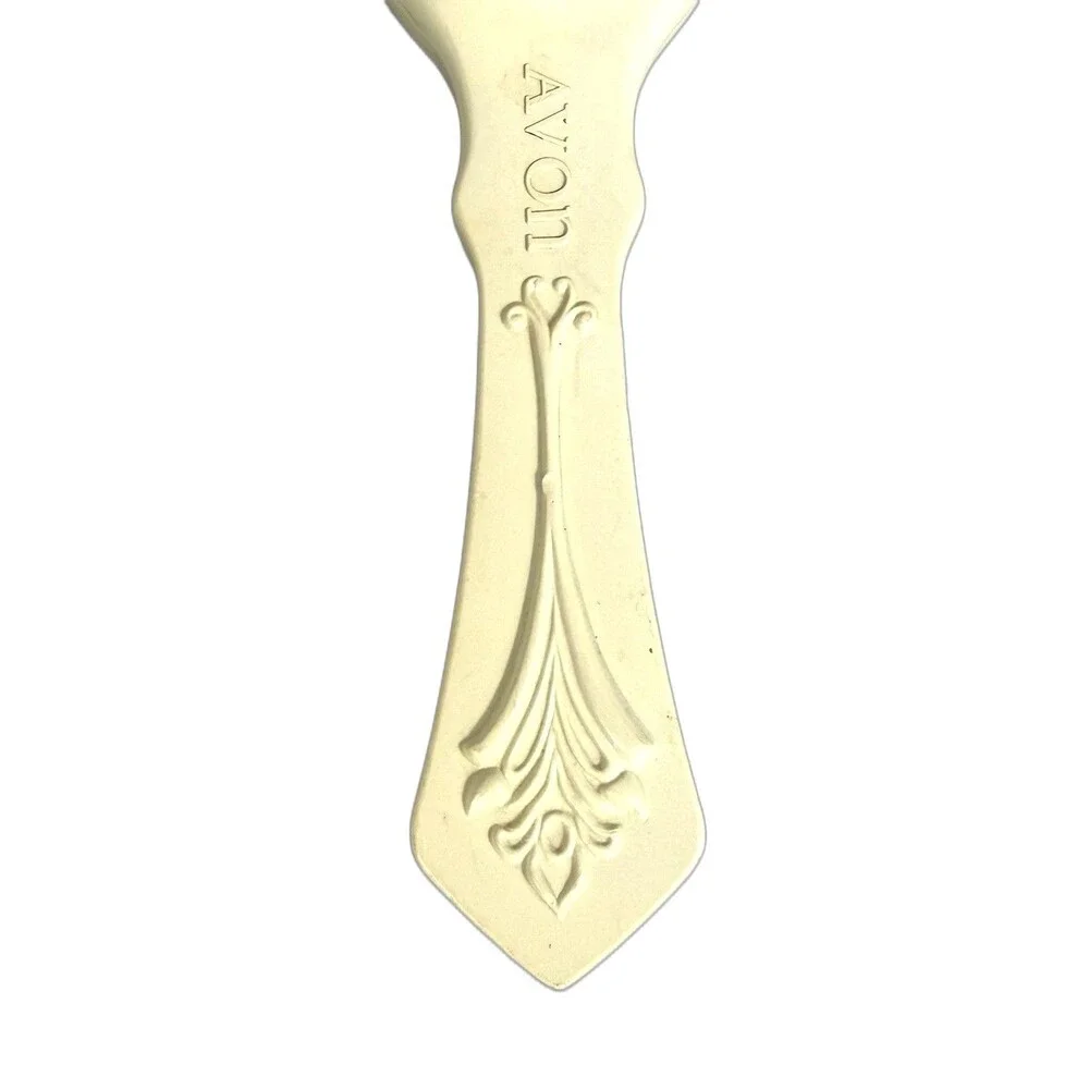 Vintage AVON Vanity Hair Brush 70s Nylon Bristles Past and Present Scrollwork